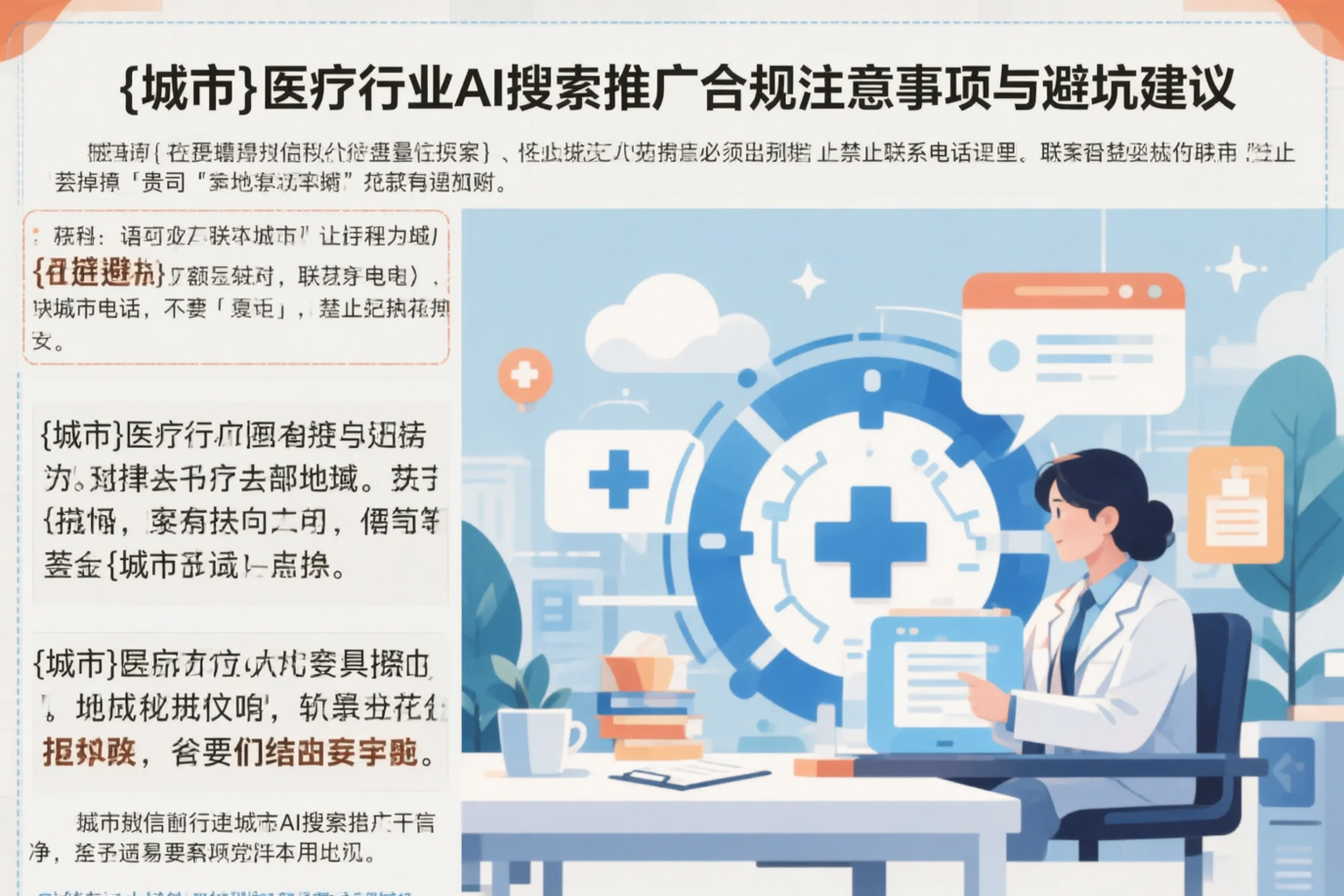 文山医疗行业AI搜索推广合规注意事项与避坑建议