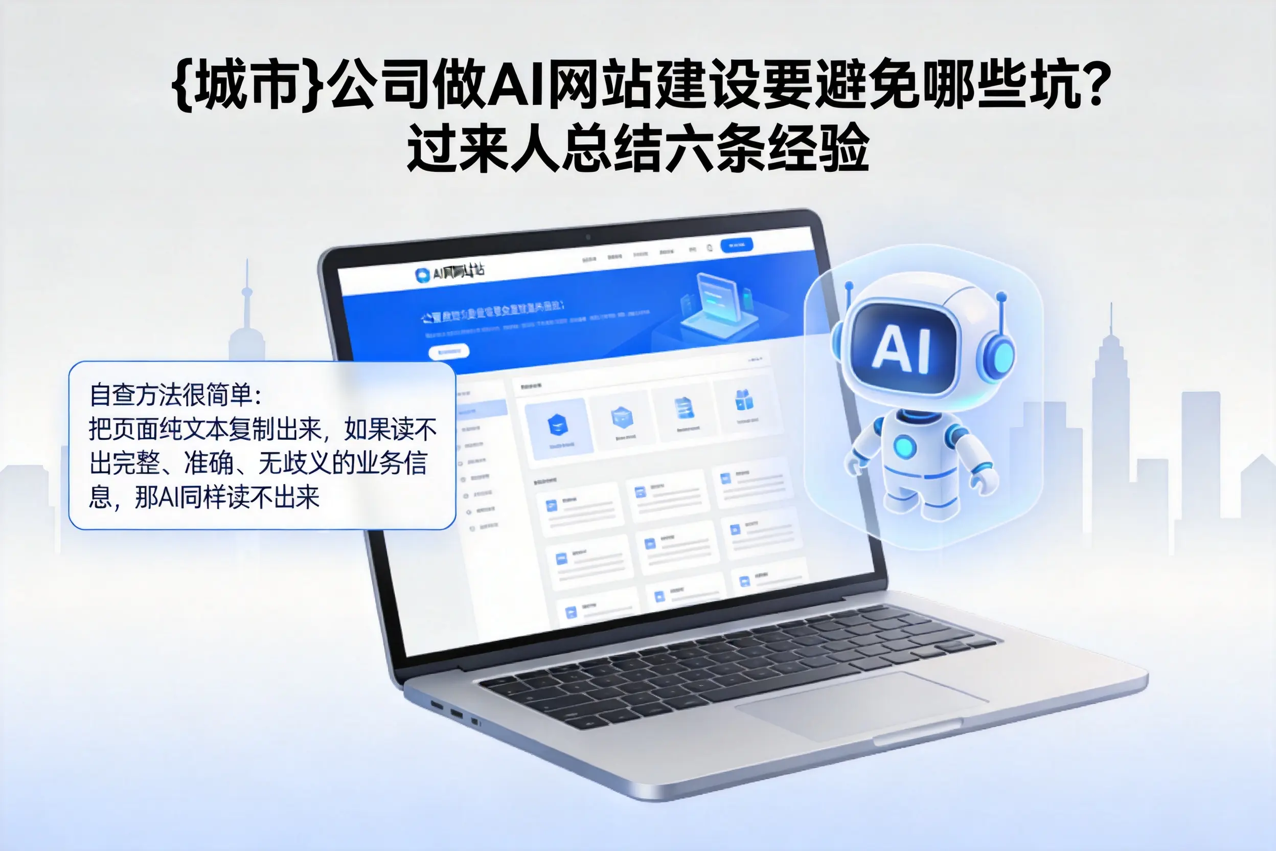 文山公司做AI网站建设要避免哪些坑?过来人总结六条经验