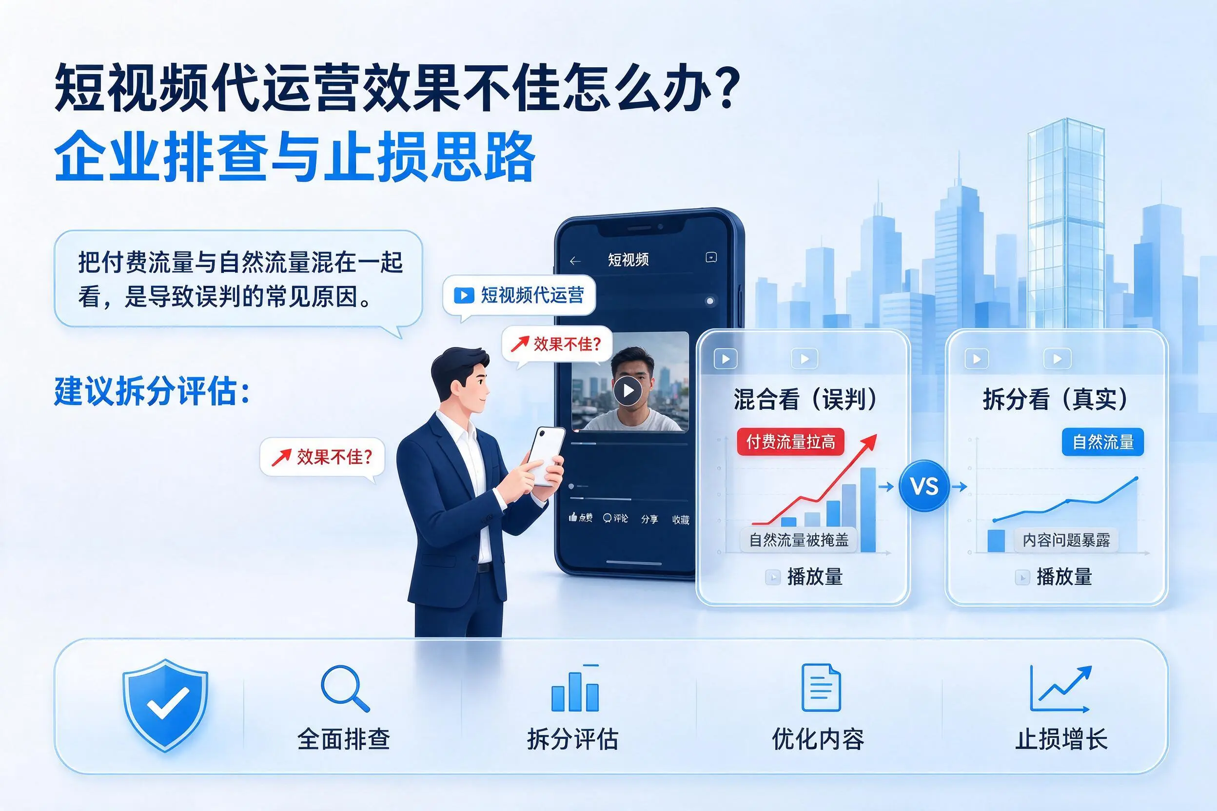短视频代运营效果不佳怎么办?文山企业排查与止损思路