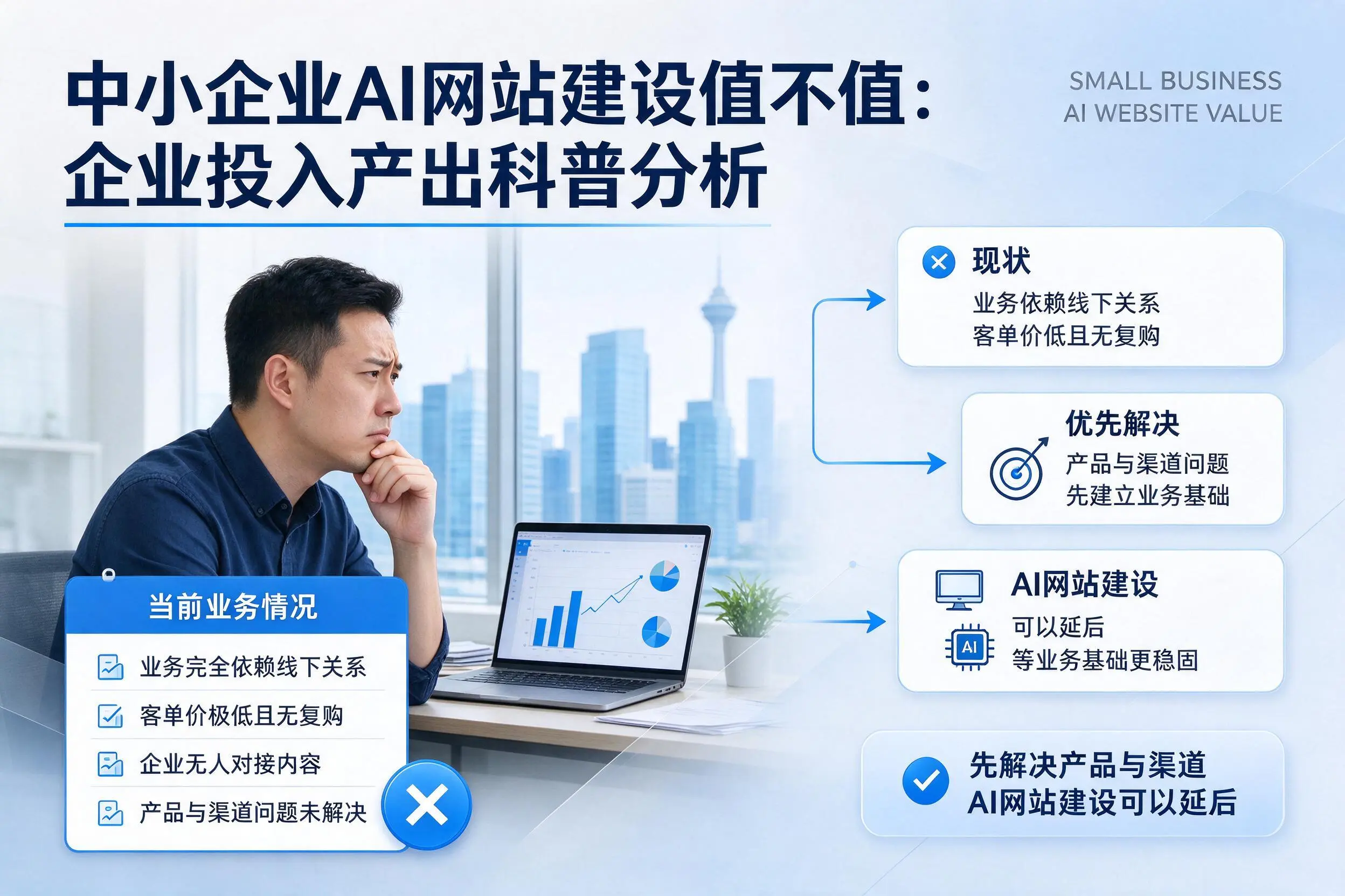 中小企业AI网站建设值不值：文山企业投入产出科普分析